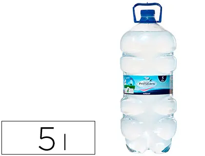 Imagen Agua mineral natural fuente primavera botella de 5l