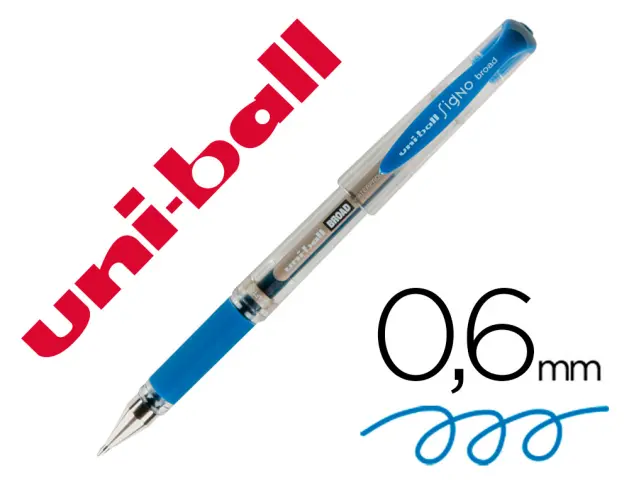 Imagen Boligrafo uni-ball um-153 signo broad azul 1 mm tinta gel