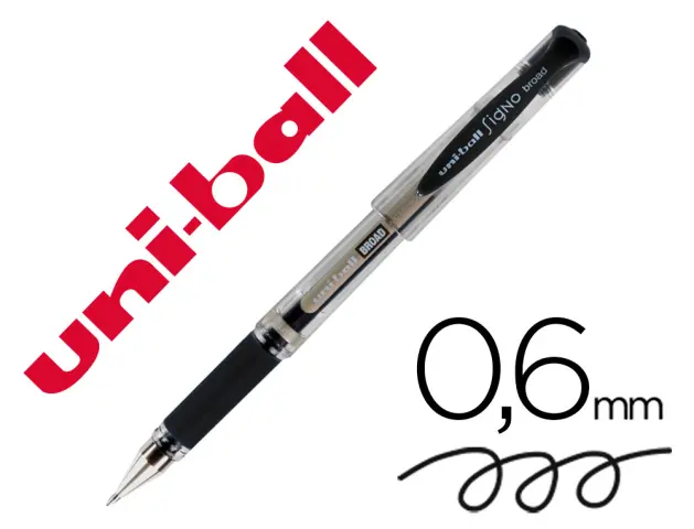 Imagen Boligrafo uni-ball um-153 signo broad negro 1 mm tinta gel