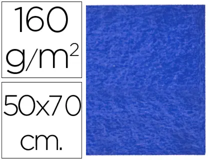 Imagen Fieltro liderpapel 50x70cm azul oscuro 160g/m2