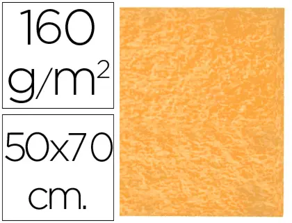 Imagen Fieltro liderpapel 50x70cm naranja 160g/m2