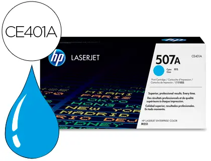 Imagen Toner hp 507a laserjet m551/m570/pro 500 cian 6000 pag