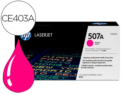 Imagen Toner hp 507a laserjet m551/m570/pro 500 magenta 6000 pag