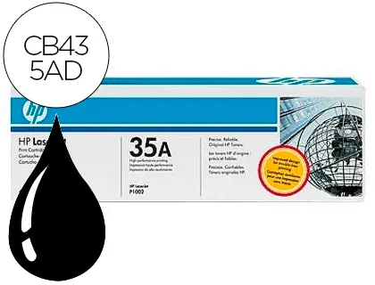 Imagen Toner hp laserjet cb435ad negro 1500 pag pack 2