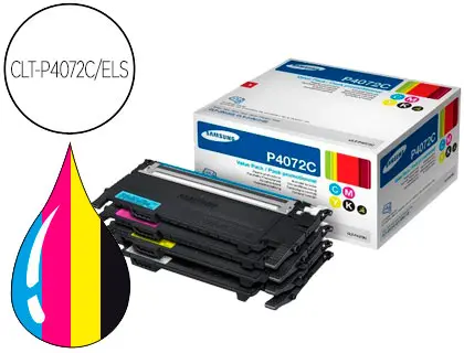 Imagen Toner samsung kit cmyk clp-320/325 clx-3180/3185 negro magenta cian amarillo