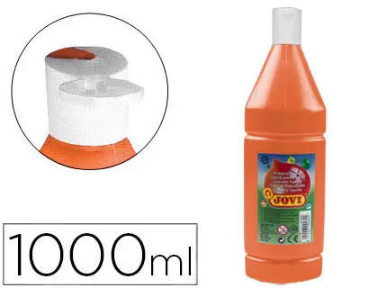 Imagen Tempera liquida jovi escolar 1000 ml naranja