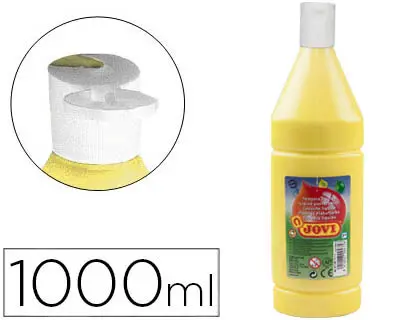 Imagen Tempera liquida jovi escolar 1000 ml amarillo claro