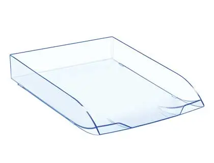 Imagen Bandeja sobremesa cep confort plastico transparente celeste 370x270x61 mm