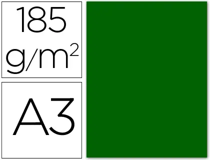 Imagen Cartulina guarro din a3 verde billar 185 gr paquete 50 h