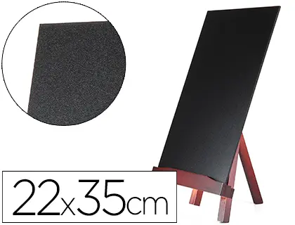Imagen Pizarra negra liderpapel caballete de madera con superficie para rotuladores tipo tiza 22x35cm
