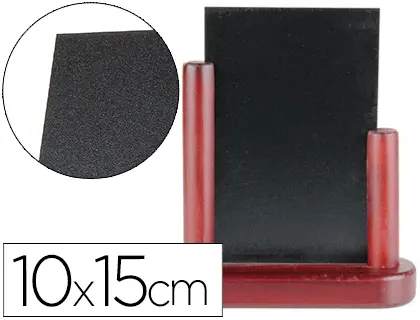 Imagen Pizarra negra liderpapel doble cara de madera con superficie para rotuladores tipo tiza 10x15cm