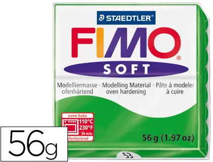 Imagen Pasta staedtler fimo soft 56 gr color verde tropical