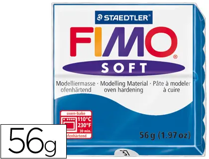 Imagen Pasta staedtler fimo soft 56 gr color azul