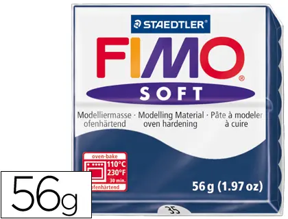 Imagen Pasta staedtler fimo soft 56 gr color azul windsor