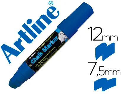 Imagen Rotulador artline pizarra verde negra epw-12 mm color azul