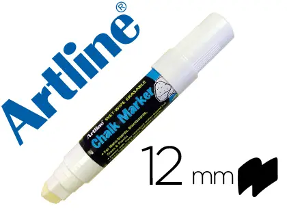 Imagen Rotulador artline pizarra verde negra epw-12 mm color blanco