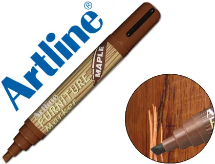 Imagen Rotulador artline marcador permanente ek-95 furniture maple-arce punta biselada 2,0-5,0 mm en blister brico