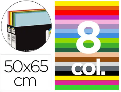 Imagen Cartulina guarro 50x65 contenido "a"- expositor sobremesa