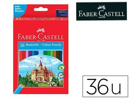 Imagen Lapices de colores faber-castell c/36 colores hexagonal madera reforestada