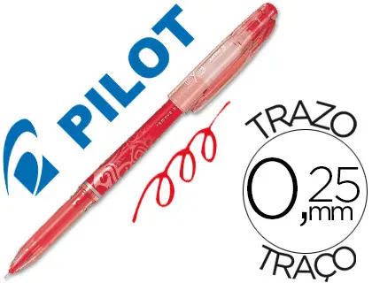 Imagen Boligrafo pilot frixion punta de aguja color rojo