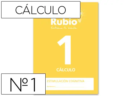 Imagen Cuaderno rubio entrena tu mente estimulacion cognitiva calculo 1