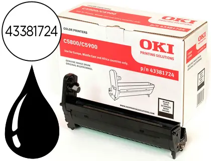 Imagen Tambor oki c5800 c5900 c5550 negro -20.000 pag-