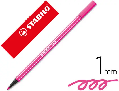 Imagen Rotulador stabilo acuarelable pen 68 rosa 1 mm