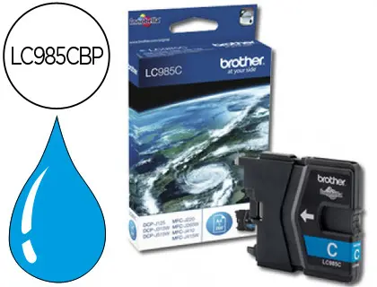 Imagen Ink-jet brother lc-985c cian dcp-j125/dcp-j315w mfc-j265w/mfc-j410/mfc-j415w