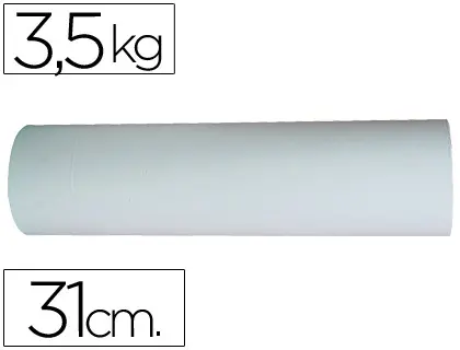 Imagen Papel blanco bobina de 31 cm 3,5 kg
