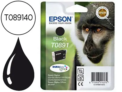 Imagen Ink-jet epson t0891 negro stylus s20 / sx-100 / sx-110