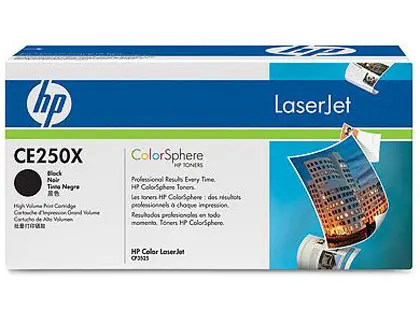 Imagen Toner hp laserjet color cp3525 negro 10.500 pag