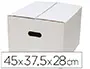 Imagen Caja para embalar q-connect blanca con asas doble canal 450x280 mm 2