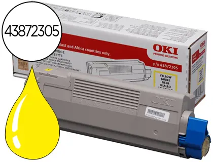 Imagen Toner oki c5650/5750 amarillo 2000 pag type c11