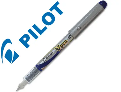 Imagen Pluma pilot v pen silver desechable azul svp-4ml