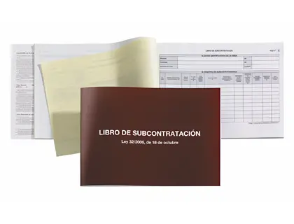 Imagen Libro subcontratacion gallego miquelrius folio natural juego de 10 hojas autocopiativas