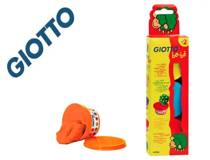 Imagen Pasta para modelar giotto bebe pack 3 colores surtidos dermatologicamente testada