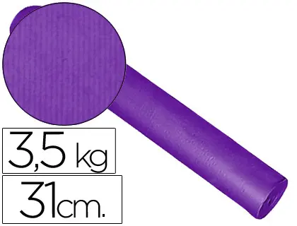 Imagen Papel fantasia kraft liso kfc-bobina 31 cm -3,5 kg -color lila