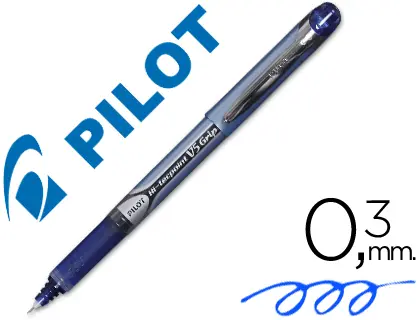 Imagen Rotulador pilot punta aguja v-5 grip azul 0.5 mm