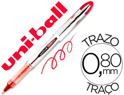 Imagen Rotulador uni-ball roller ub-200 vision rojo 0,8 mm -unidad