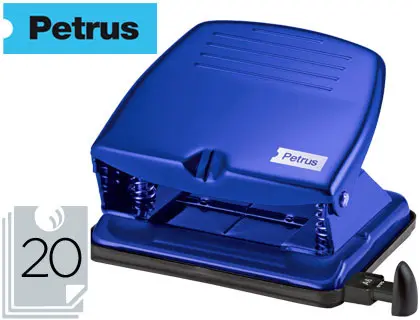 Imagen Taladrador petrus 65 color -azul -capacidad 20 hojas