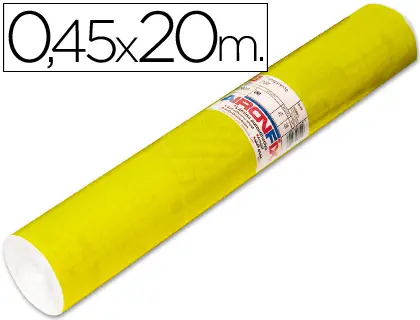 Imagen Rollo adhesivo aironfix unicolor amarillo brillo 67007-rollo de 20 mt