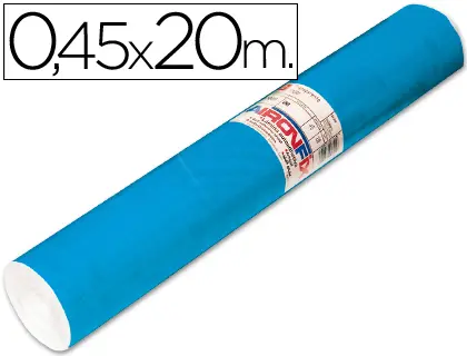 Imagen Rollo adhesivo aironfix unicolor azul mate medio 67014-rollo de 20 mt