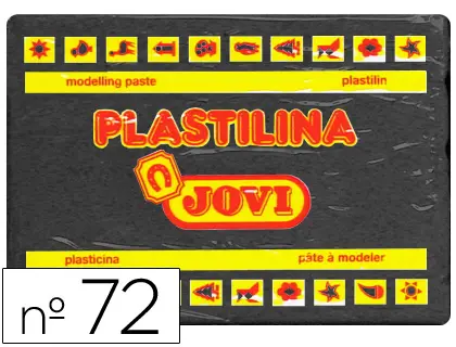 Imagen Plastilina jovi 72 negro -unidad -tamao grande