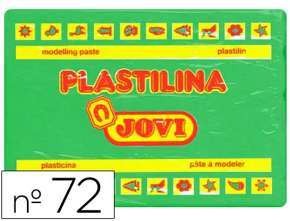 Imagen Plastilina jovi 72 verde claro -unidad -tamao grande
