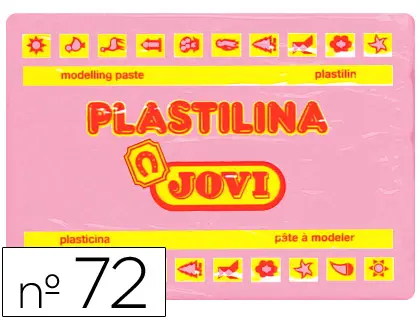 Imagen Plastilina jovi 72 rosa -unidad -tamao grande