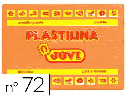 Imagen Plastilina jovi 72 naranja -unidad -tamao grande
