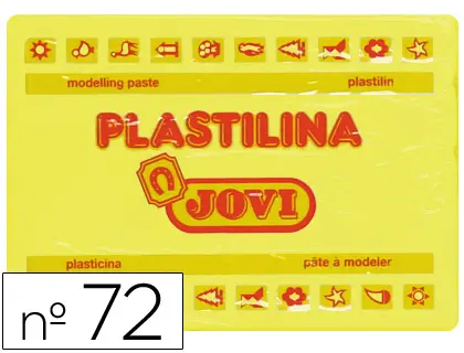Imagen Plastilina jovi 72 amarillo claro -unidad -tamao grande