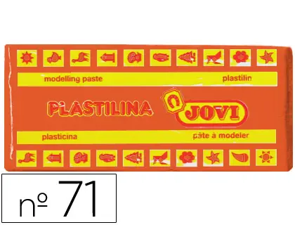 Imagen Plastilina jovi 71 naranja -unidad -tamao mediano
