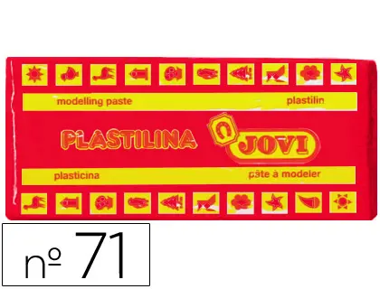 Imagen Plastilina jovi 71 rojo -unidad -tamao mediano