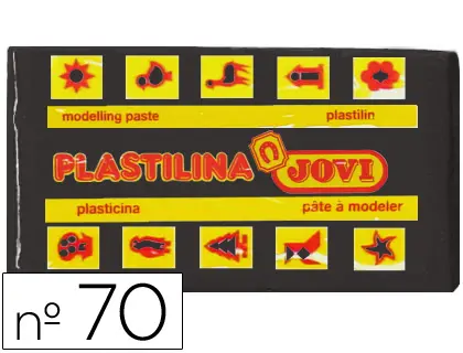 Imagen Plastilina jovi 70 negro -unidad -tamao pequeo